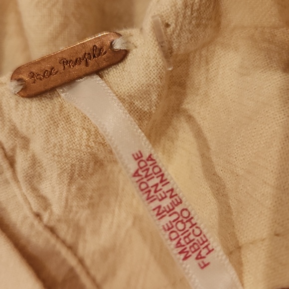 NWOT ❗️  Free People cream color womens dress size XS - Picture 11 of 16